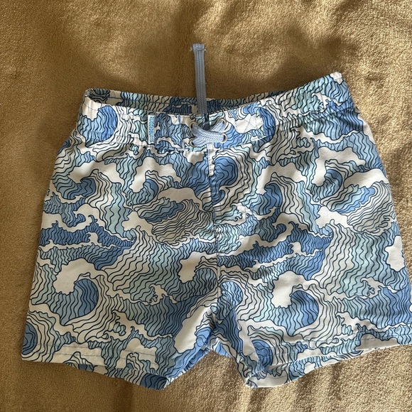 Kids White Swim Trunks and Top - Picture 3 of 5